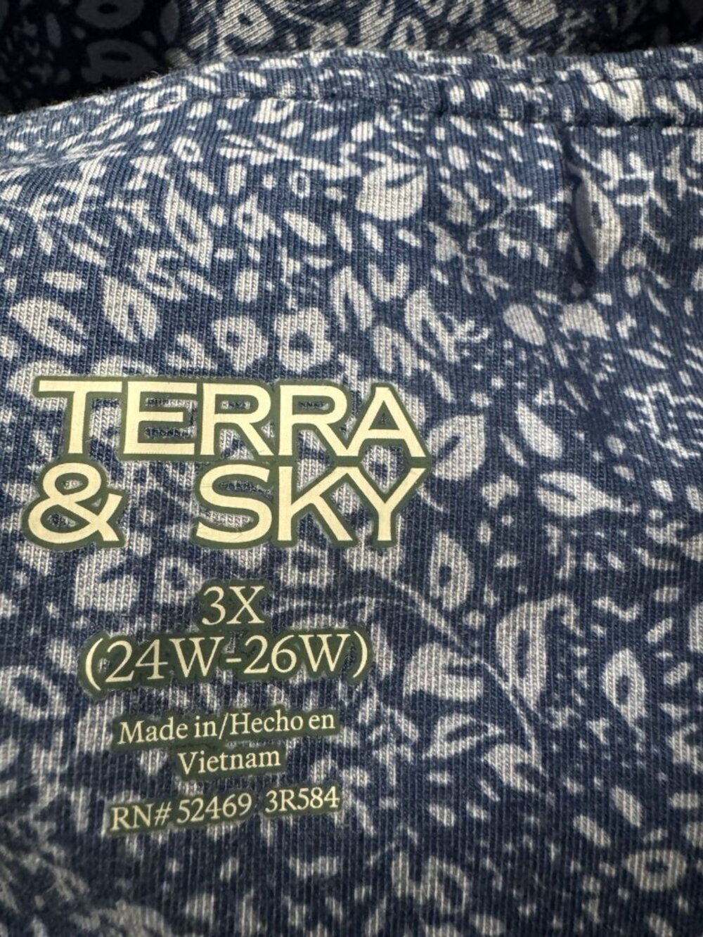 Terra & Sky Women Plus High Waist Ankle Length Leggings Size 3X - Picture 6 of 6